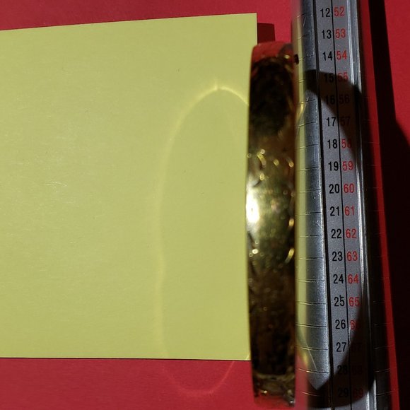 Vintage Antique Leaf & Flower Etched Bracelet - Picture 2 of 6